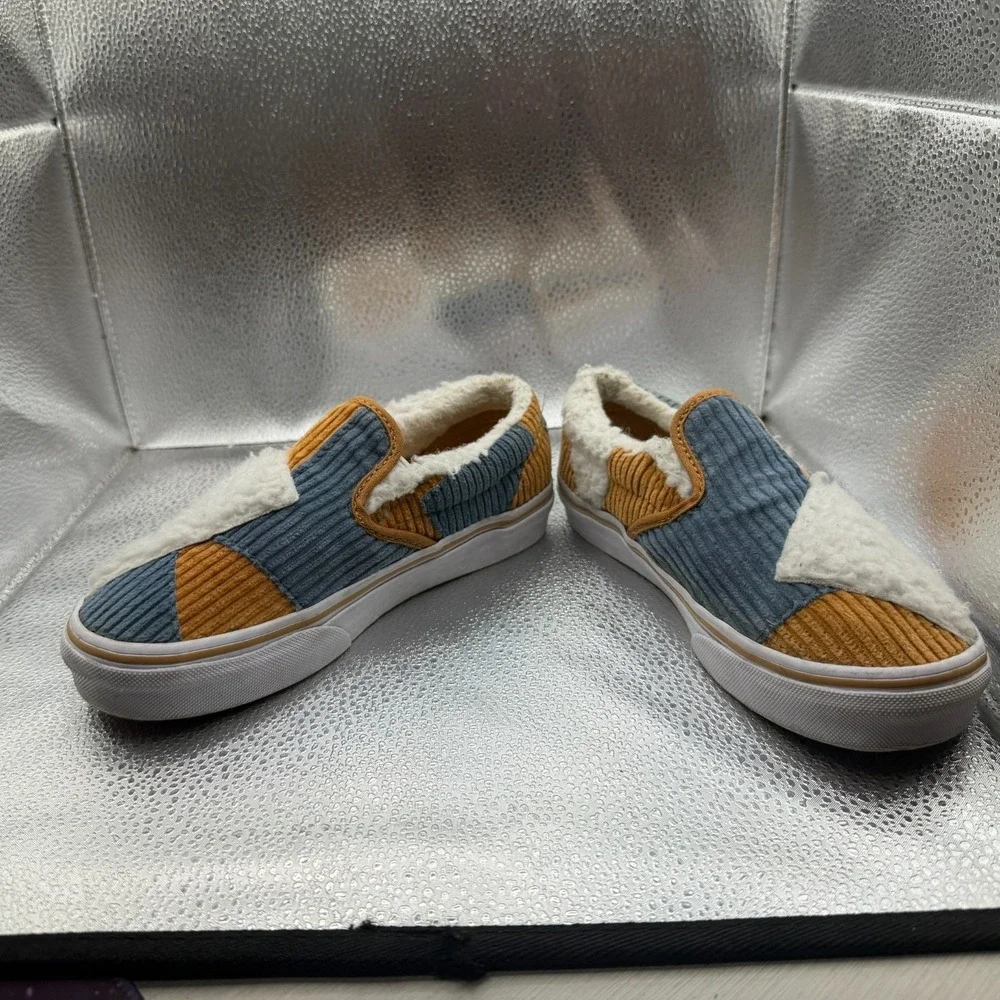 Size 3 Vans Cozy Cord Multicolor Kids Classic Slip On Patchwork Shoes‎ 508357